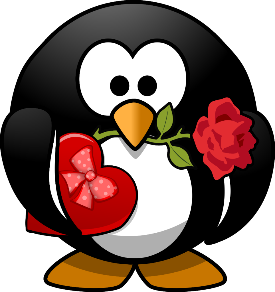 valentines penguin teddy